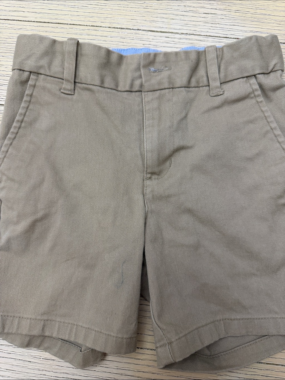 Janie and Jack Boys' Tan Flat-Front Cotton Shorts